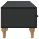 vidaXL Meuble TV avec tiroir Noir 147 x 34 5 x 30 cm Bois d'ingénierie