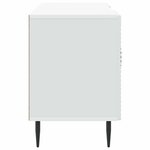 vidaXL Meuble TV Blanc 102 x 34 5 x 50 cm Bois d'ingénierie