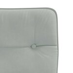 vidaXL Chaises à manger lot de 6 gris clair velours