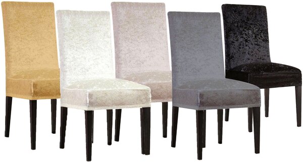 Housses de chaise en velours 56 x 48 x 48 cm - Doré