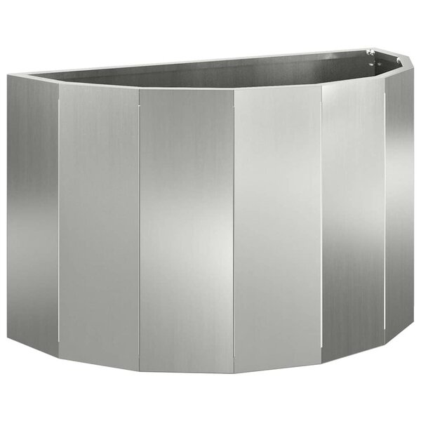 vidaXL Jardinière Argent 60 x 30 x 35 cm Acier galvanisé