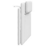 vidaXL Coussin de tête de lit blanc 100 cm similicuir
