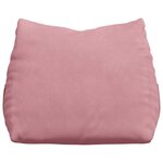 vidaXL Coussin de Dos Rose 60 x 20 x 50 cm Tissu en velours côtelé