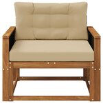vidaXL Sofa de milieu extérieur Naturel