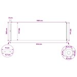 vidaXL Store latéral rétractable 200 x 600 cm Polyester Rectangulaire