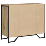 vidaXL Commode Chêne artisanal 91x35.5x74.5 cm Bois reconstitué