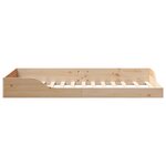 vidaXL Cadre de lit surélevé Marron 75 x 190 cm Bois massif en pin