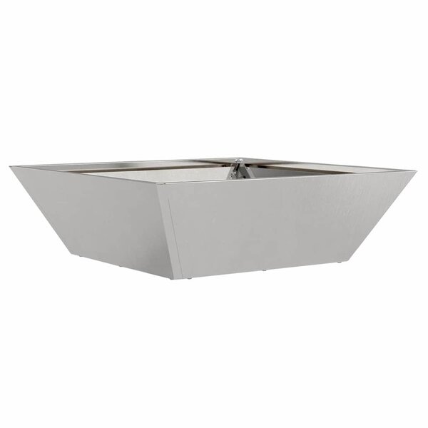 vidaXL Pot de jardin en forme de bol Argent 50 x 50 x 15 cm
