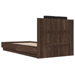vidaXL Cadre de lit sans matelas chêne marron 75x190 cm