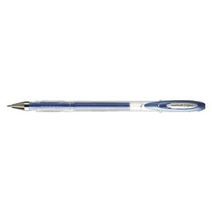 Roller encre gel Signo UM120NM pointe moyenne 0,7mm Bleu Métal x 12 UNI-BALL