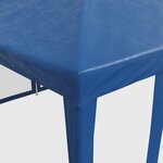 vidaXL Tente de fête avec 10 parois latérales en maille bleu 6x4m PEHD