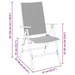 vidaXL Ensemble de salle à manger de jardin 3 pièces acier anthracite