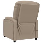 vidaXL Fauteuil de massage Cappuccino Similicuir