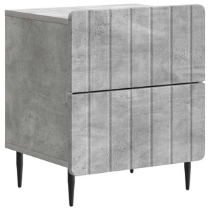 vidaXL Cabinet de chevet Gris béton 43 x 34 5 x 49 5 cm