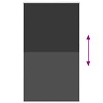 vidaXL Store enrouleur occultant largeur du tissu 116 6 cm polyester