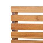 vidaXL Chaises de jardin empilables 2 pièces en bois massif teck et acier inoxydable