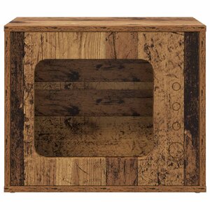 vidaXL Maison pour chat Bois ancien 51 x 30 x 42 cm Bois d'ingénierie