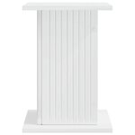 vidaXL Support de Plante 2 pc Blanc brillant 30 5 x 30 x 43 cm