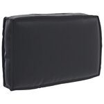 vidaXL Set de coussins de palette 2 Pièces Noir 60 x 60 x 12 cm