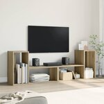 vidaXL Meubles TV 2 Pièces chêne sonoma 75x30x50 cm bois d'ingénierie