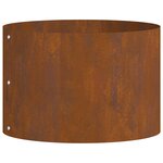 vidaXL Jardinière en acier corten Acier corten Acier corten Moyen