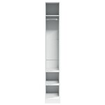 vidaXL Garde-robe Blanc 30x50x200 cm Bois d'ingénierie
