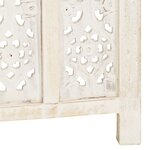 vidaXL Cloison de séparation 4 panneaux Blanc 160x165 cm Bois manguier