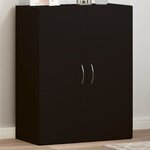 vidaXL Armoire de classement noir 60x32x77 5 cm bois d'ingénierie
