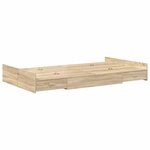 vidaXL Cadre de lit avec rangement Chêne sonoma 120 x 200 cm