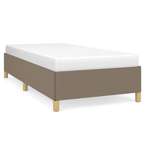 vidaXL Cadre de lit Taupe 90x190 cm Tissu
