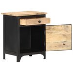 vidaXL Table de chevet 40x30x50 cm Bois de manguier massif