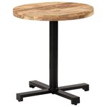 vidaXL Table de bistro Ronde Ø70x75 cm Bois de manguier brut