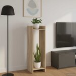 vidaXL Support de Plante Chêne Sonoma 30 x 30 x 100 cm