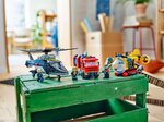 LEGO City - Ensemble Hélicoptère  Camion de Pompiers et Sous-Marin Modulable 60462 pour Enfants de 7 Ans et Plus