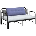 vidaXL Coussin de Dos Bleu denim 120 x 19 x 50 cm tissu