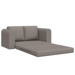 vidaXL Canapé-lit de sol 2-en-1 Taupe 148x71x83 cm Tissu