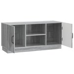 vidaXL Meuble TV 102 x 34 5 x 47 cm Sonoma gris Bois d'ingénierie
