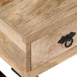 vidaXL Table basse avec 3 tiroirs Bois de manguier massif 90x50x35 cm