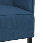 vidaXL Canapé Haut Dossier Bleu 109x56x121 cm Tissu