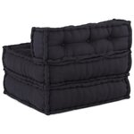 vidaXL Pouf modulaire anthracite 70x70x54 tissu