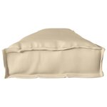 vidaXL Coussin de palette Beige 200 x 40 x 8 cm Tissu Oxford