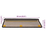 vidaXL Tapis d'escalier autocollants 30 Pièces 65x21x4 cm anthracite