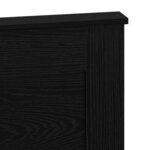 vidaXL Tête de lit Chêne noir 135 cm Bois d'ingénierie