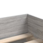 vidaXL Cadre de lit avec tiroirs sans matelas sonoma gris 90x200 cm