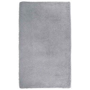 vidaXL Tapis shaggy à poils longs NAVARRA gris argenté 80x150 cm