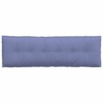 vidaXL Coussin de Dos Bleu denim 160 x 19 x 50 cm tissu