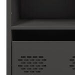 vidaXL Buffet haut noir 68x39x103 5 cm acier