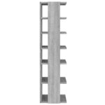 vidaXL Étagère à chaussures Sonoma gris 27 5x27x102 cm Bois ingénierie