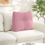 vidaXL Coussin de Dos Rose 60 x 24 x 50 cm Velours