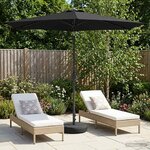 vidaXL Parasol de jardin avec lumières LED et base 270 x 270 cm